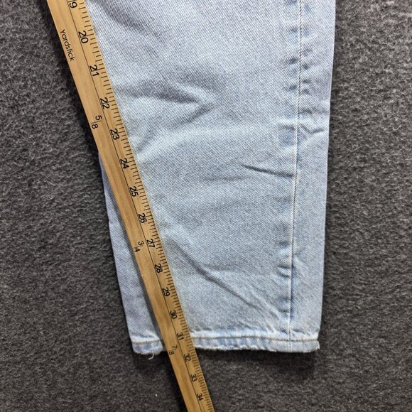 Levis 501 Original Jeans Womens 29x32 Light Wash Blue Button Fly Straight Leg - Picture 8 of 13